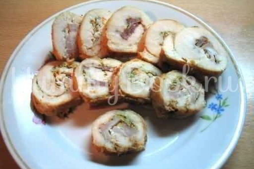 Рецепт рулетиков из куриных грудок