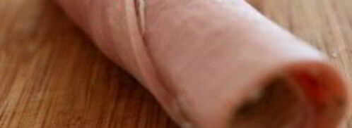 рулетики из ветчины с начинкой. Шаг 4