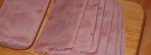 рулетики из ветчины с сырной начинкой. Шаг 3