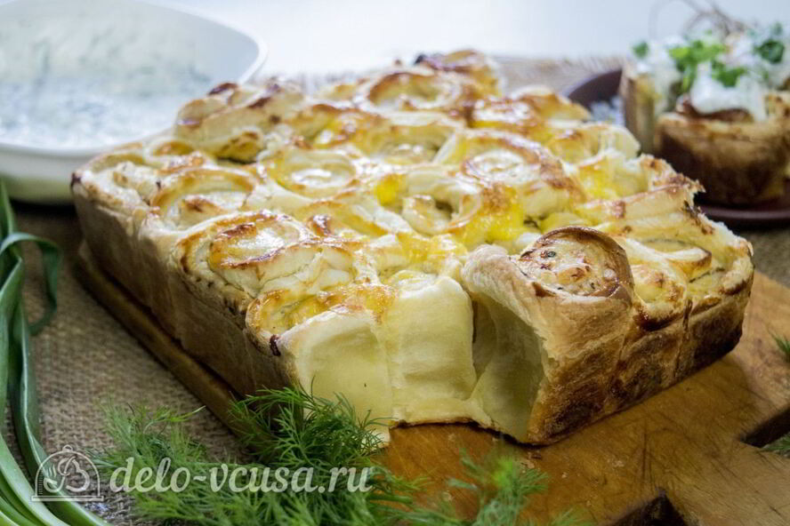 Рецепт рулетиков с фаршем в духовке