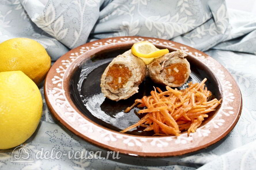 Рецепт рулетиков с морковкой по-корейски
