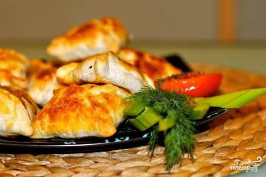 Рецепт самсы из слоеного теста