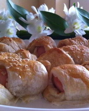 Сосиски кроличьи в тесте