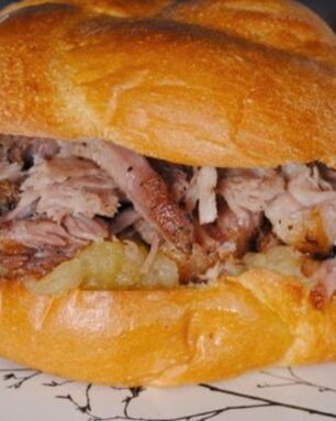 Шотландский сэндвич с запеченной свининой