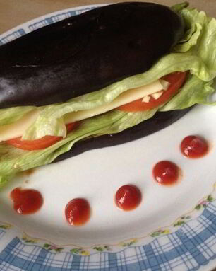 Сэндвич из баклажана