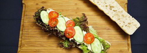 сэндвич с курицей и овощами-гриль. Шаг 9