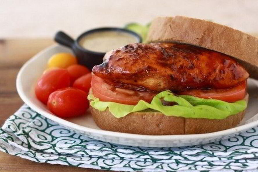 Рецепт сэндвича с курицей в меде
