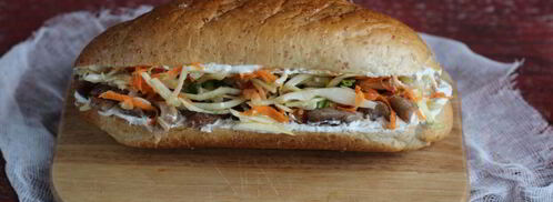 сэндвич с мясом и капустой. Шаг 7