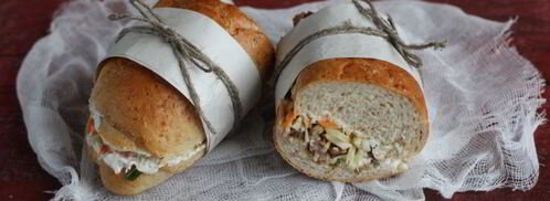 сэндвич с мясом и капустой. Шаг 8