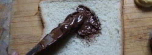 сэндвич с нутеллой и бананом. Шаг 2