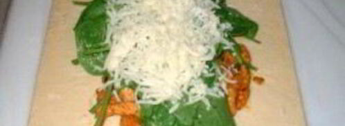 сэндвич с цыпленком, шпинатом и сыром. Шаг 5