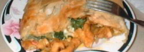 сэндвич с цыпленком, шпинатом и сыром. Шаг 8