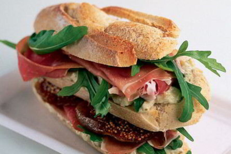 Рецепт сэндвича с ветчиной и инжиром