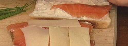 сэндвичи с семгой и сливочным сыром. Шаг 5