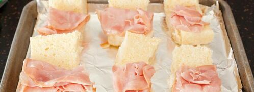 сэндвичи с ветчиной и сыром. Шаг 3