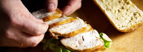 теплый сэндвич с куриной грудкой. Шаг 8