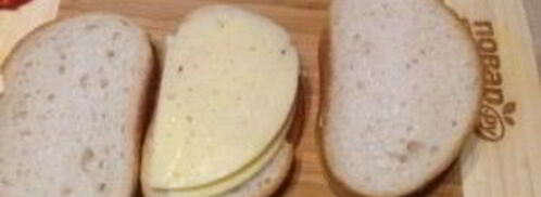 теплый сэндвич с сыром и помидором. Шаг 5