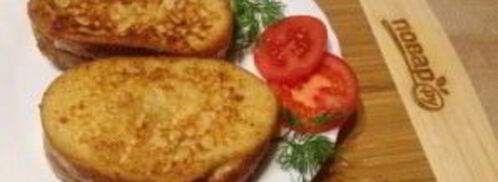 теплый сэндвич с сыром и помидором. Шаг 10