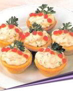 Мусс из лосося в готовых тарталетках