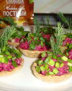 Постные тарталетки с рыбой