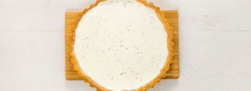 тарталетка со сливочным сыром с помидорами, цуккини и рукколой. Шаг 5