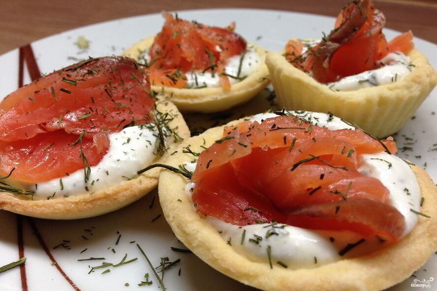 Рецепт тарталеток с форелью