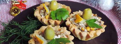 тарталетки с грибами. Шаг 9