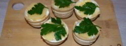 тарталетки с икрой и сливочным сыром. Шаг 5