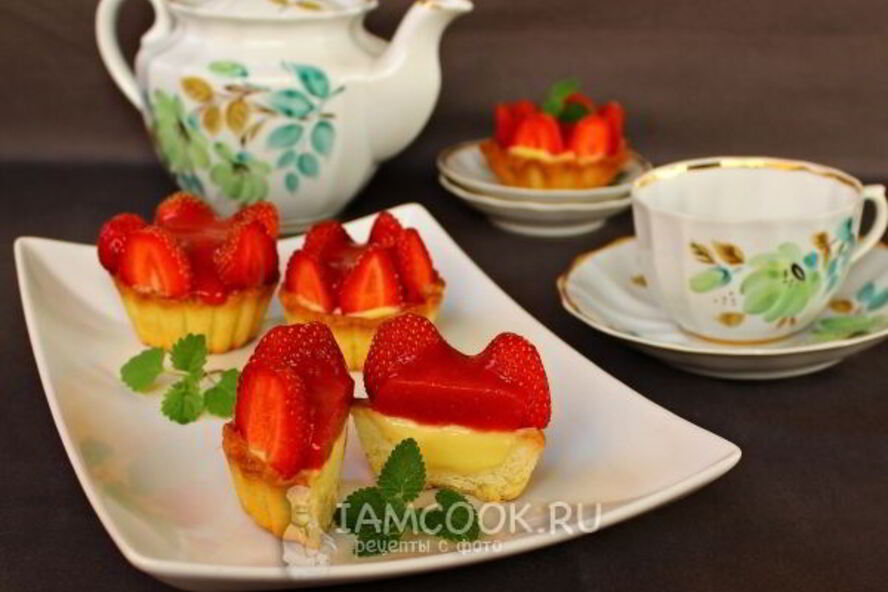 Рецепт тарталеток с клубникой