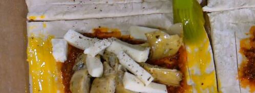 тарталетки с козьим сыром, артишоками и соусом песто. Шаг 7