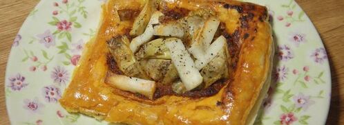 тарталетки с козьим сыром, артишоками и соусом песто. Шаг 8