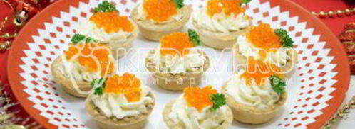 тарталетки с красной икрой. Шаг 5