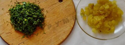 тарталетки с начинкой из крабовых палочек. Шаг 7