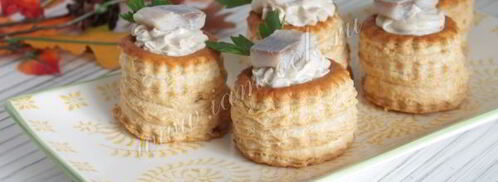 тарталетки с сельдью и творогом. Шаг 10