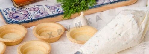 тарталетки с семгой и сыром. Шаг 6