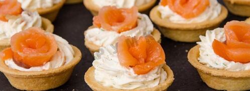 тарталетки с семгой и сыром. Шаг 9