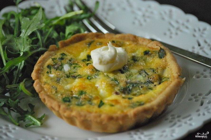 Рецепт тарталеток с творожным сыром и зеленью