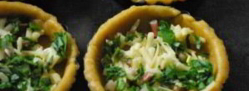 тарталетки с творожным сыром и зеленью. Шаг 2