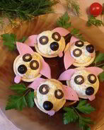 Закуска в тарталетках Собачки