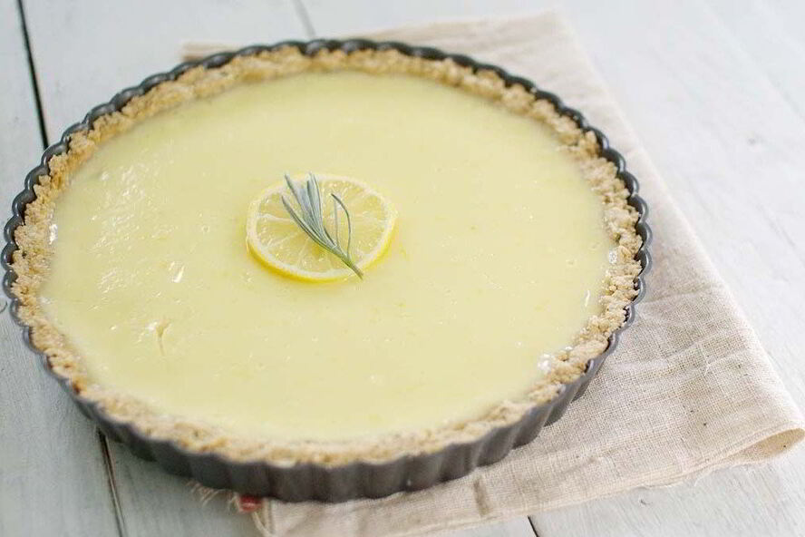 Рецепт йогуртова-лимонного тарт с розмарином