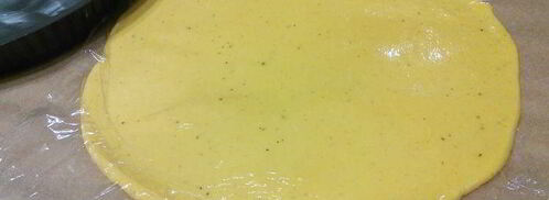 картофельный тарт на тыквенном тесте. Шаг 5