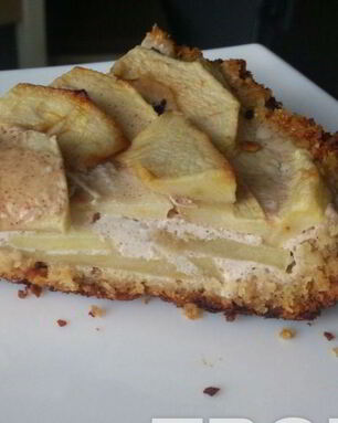 Овсяный тарт с яблоками