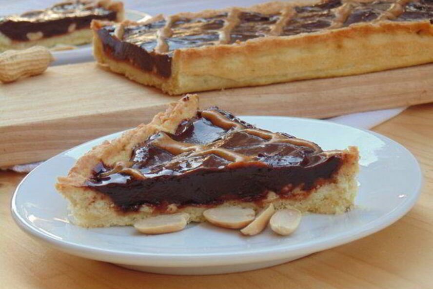 Рецепт шоколадна-арахисового тарт