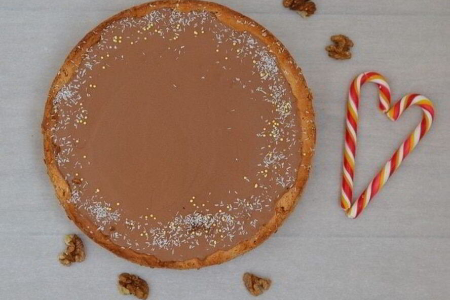 Рецепт шоколадна-бананового тарт