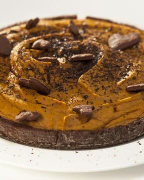 Шоколадно-тыквенный тарт