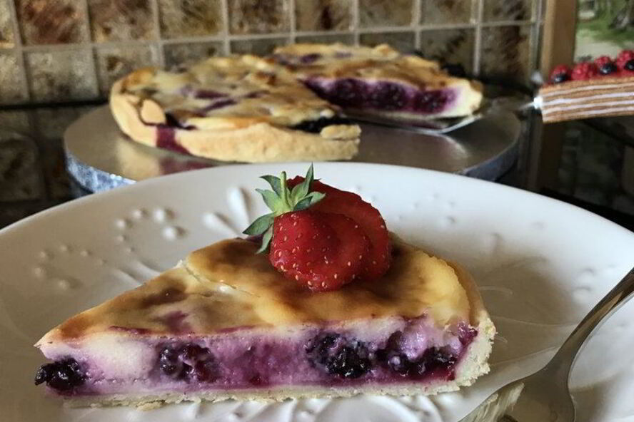 Рецепт тарта с ежевикой