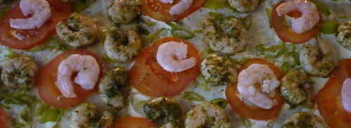 тарт с креветками и луком-пореем. Шаг 10