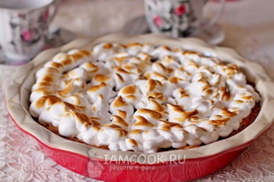 Рецепт тарта с вареньем и итальянской меренгой