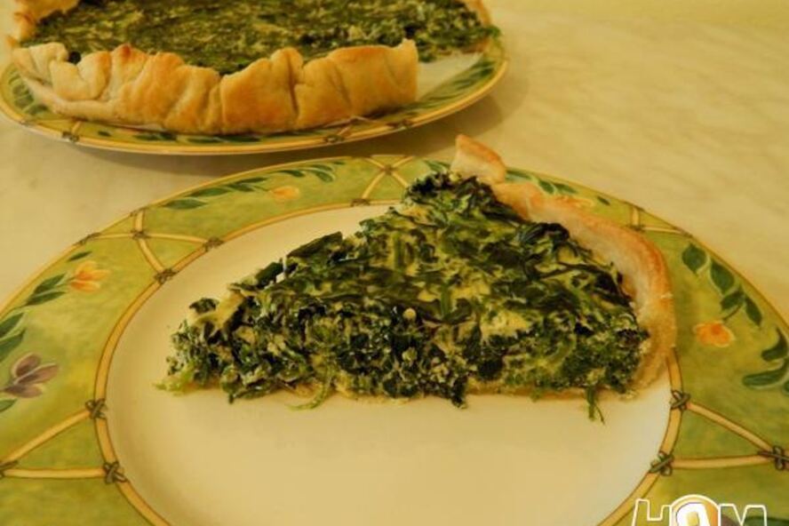 Рецепт тарта со шпинатом и рикоттой
