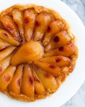 Тарт Татен с грушами